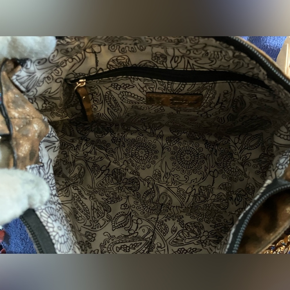 Jessica Simpson Leopard Print Crossbody Bag in Brown and Black - Picture 12 of 12